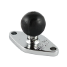 Chrome Diamond base plate (trapezoid) - (1 inch)