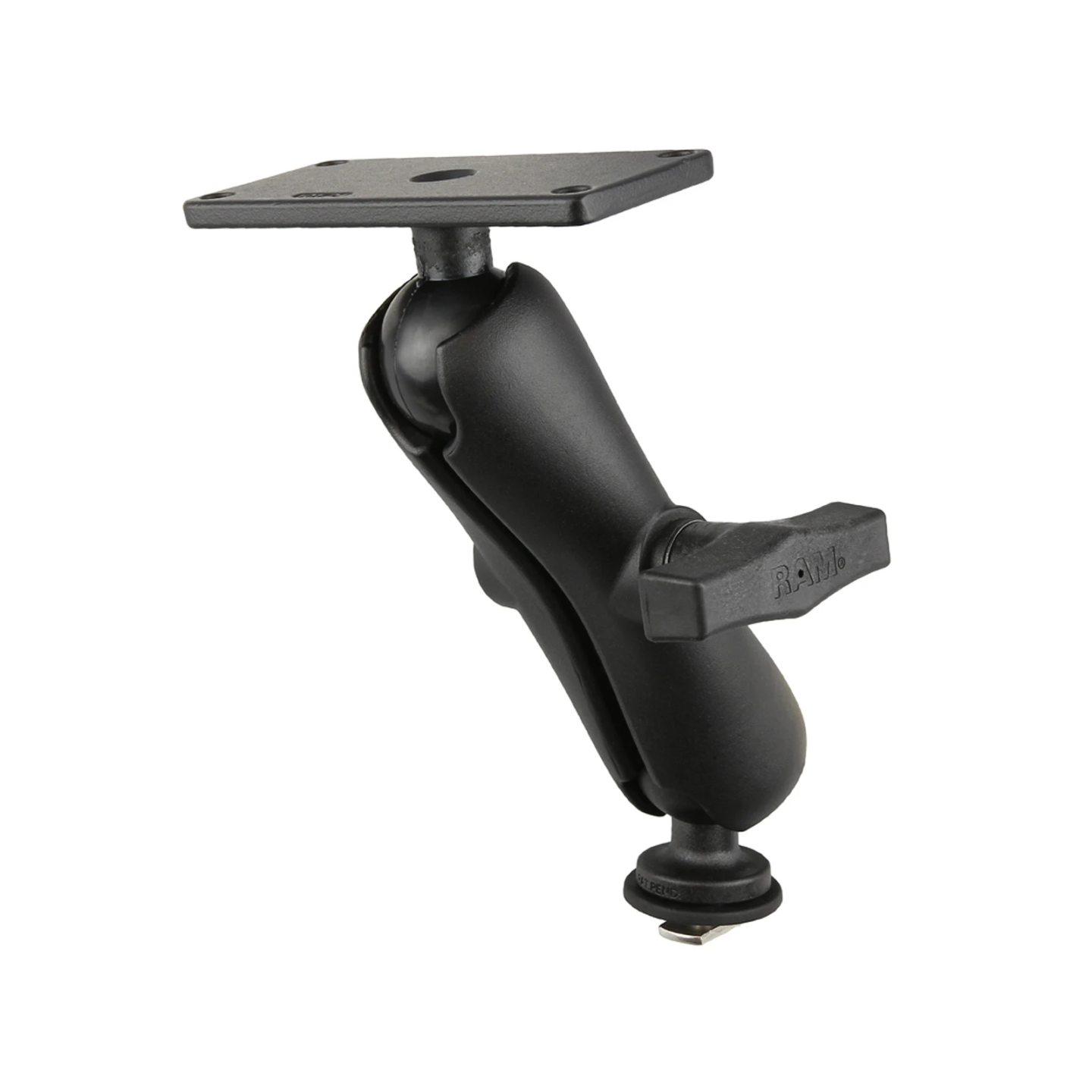 Set für Tough-Track Schienen - Kugel mit T-Slot, mittlerer Verbindungsarm, Adapterplatte (2x4 Zoll)