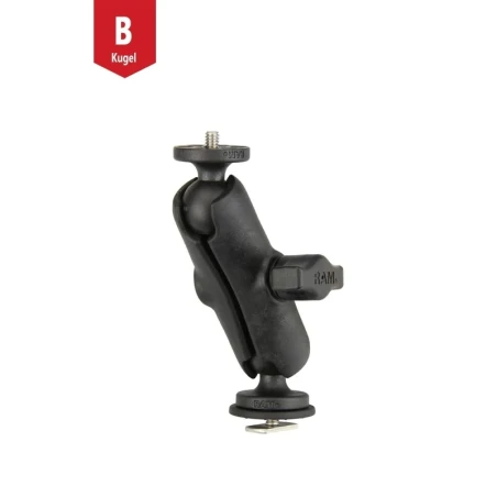 Set for Tough-Track rails - ball with T-slot, centre connecting arm, ball with 1/4"-20 grub screw, (1 inch)