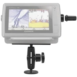 Marine Aufbau-Halterung Gimbal -  (1,5 Zoll), runde Basisplatte (AMPS), mittlerer Verbindungsarm, Pin-Lock Sicherungen