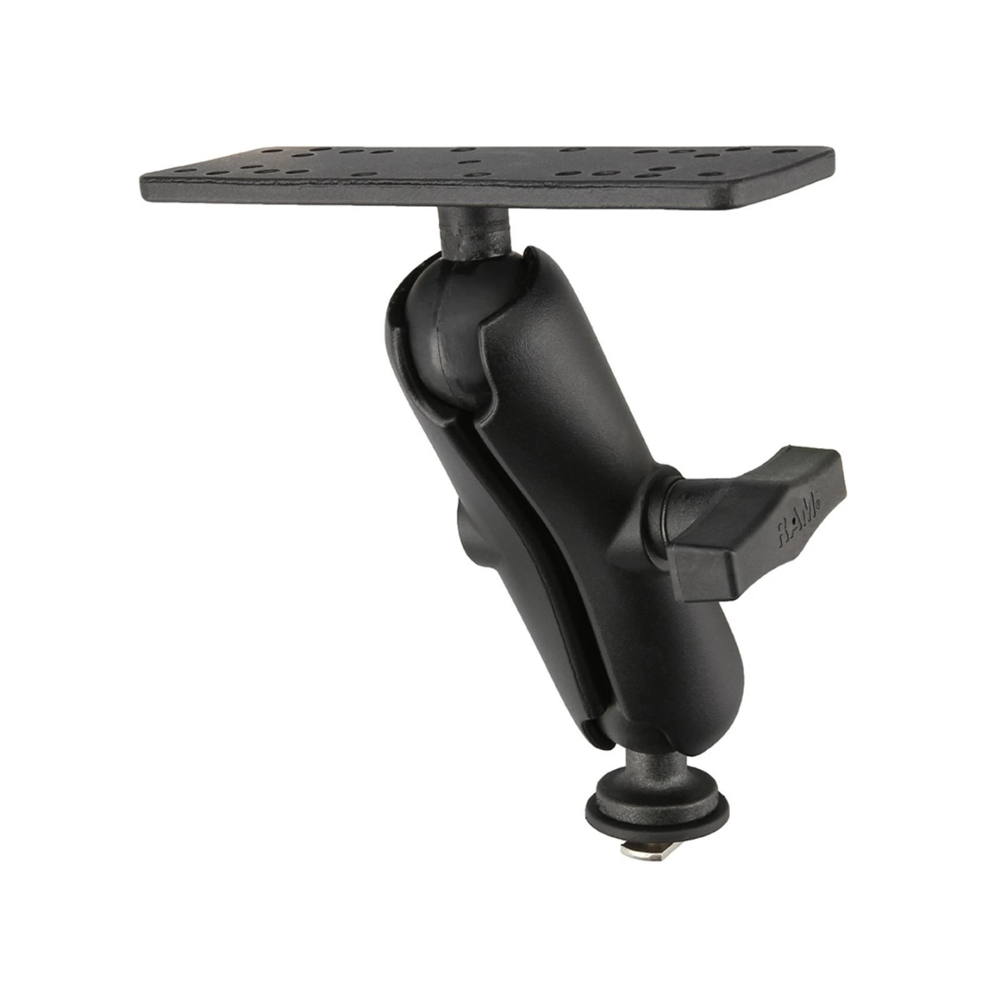 Set für Tough-Track Schienen -  (1,5 Zoll), Kugel mit T-Slot, mittlerer Verbindungsarm, Adapterplatte (6,25 x 2 Zoll)