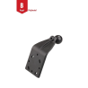 Adapter plate, curved - (1 inch), AMPS hole pattern