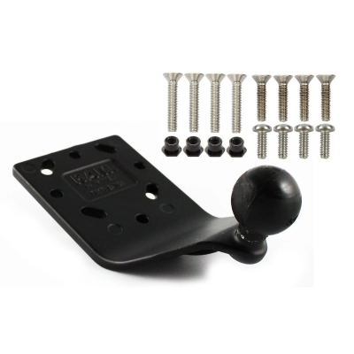 Adapterplatte,gewölbt -  (1 Zoll), AMPS Lochraster, Schrauben-Set (Garmin GPSMAP 695 / aera 795)