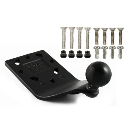 Adapterplatte,gewölbt -  (1 Zoll), AMPS Lochraster, Schrauben-Set (Garmin GPSMAP 695 / aera 795)