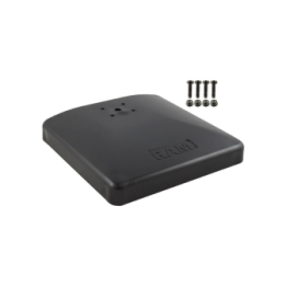 Verbundstoff-Standfuss inkl. Gewicht - AMPS-Lochmuster - 228mm x 228 mm - Schrauben-Set
