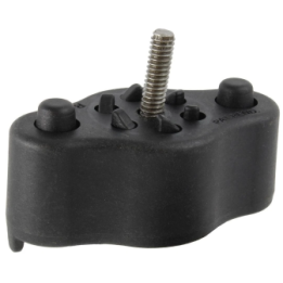 Verbundstoff-Adapter (ohne Kugel) für Tough-Track Schienen - Quick-Release-System, 1/4"-20 Gewinde