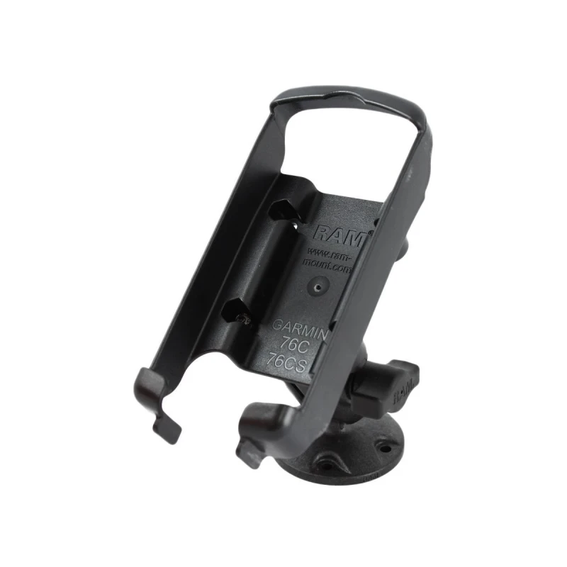 Verbundstoff-Halterung (kurz) für Garmin GPSMAP 76C/76CS - mit runder Basisplatte, Octagon-System,  (1 Zoll)