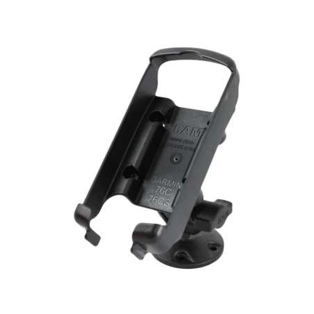 Verbundstoff-Halterung (kurz) für Garmin GPSMAP 76C/76CS - mit runder Basisplatte, Octagon-System,  (1 Zoll)