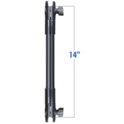 Composite extension arm with mounts (1 inch) - approx. 350 mm long