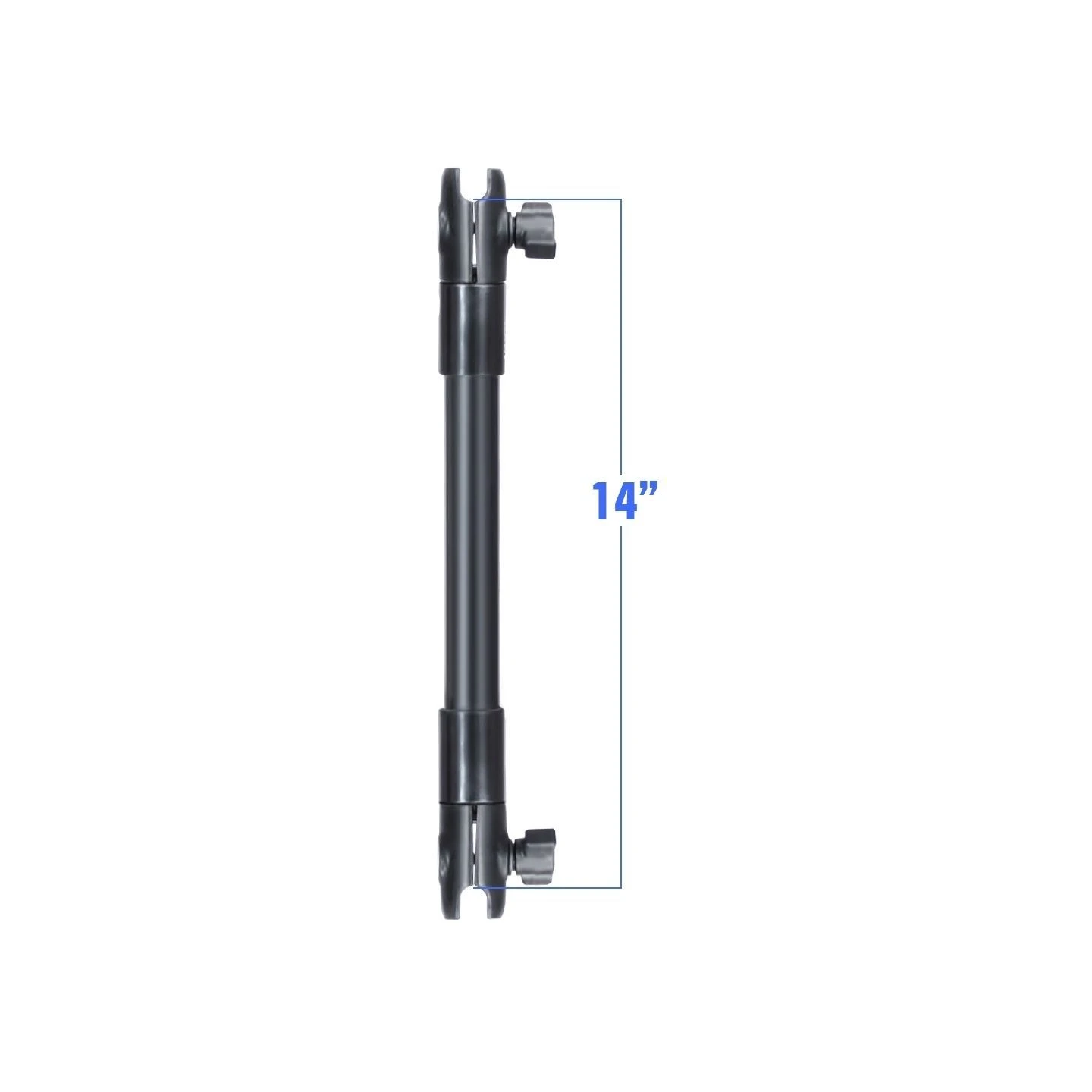 Verbundstoff-Verlängerungsarm mit -Aufnahmen (1 Zoll) - ca. 350 mm lang