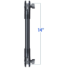 Composite extension arm with mounts (1 inch) - approx. 350 mm long
