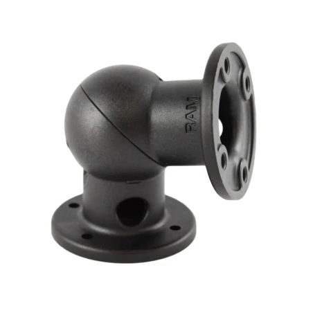 Composite corner piece with holder for round base plates - in polybag