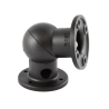 Composite corner piece with holder for round base plates - in polybag