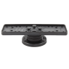Composite shock absorber for electronic devices - various hole patterns