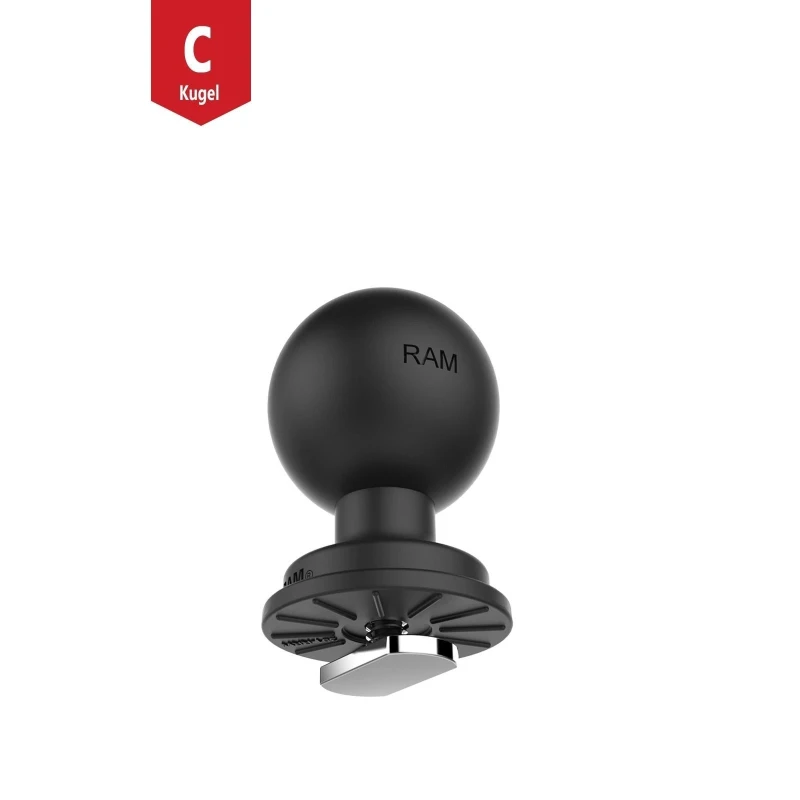 Verbundstoff-Kugel mit T-Slot für Tough-Track Schienen -  (1,5 Zoll)
