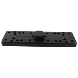 Verbundstoff-Basis mit mittigem Octagon-Sockel - diverse Lochraster, ca. 50 x 159 mm Grundfläche