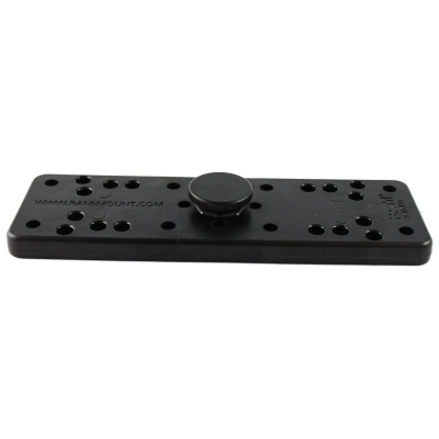 Verbundstoff-Basis mit mittigem Octagon-Sockel - diverse Lochraster, ca. 50 x 159 mm Grundfläche