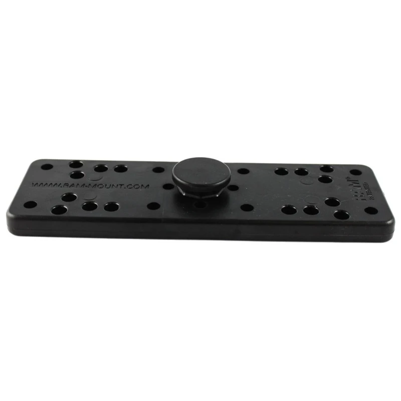 Composite base with central octagon base - various hole patterns, approx. 50 x 159 mm base area