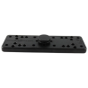 Composite base with central octagon base - various hole patterns, approx. 50 x 159 mm base area