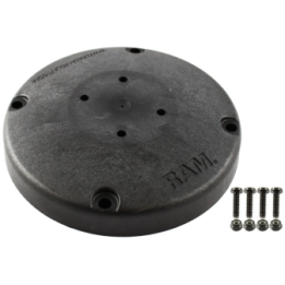 Verbundstoff-Standfuss mit AMPS-Aufnahme - ca. 150 mm Durchmesser, Schrauben-Set