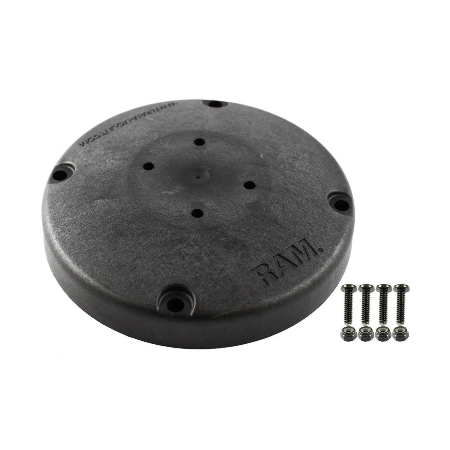 Verbundstoff-Standfuss mit AMPS-Aufnahme - ca. 150 mm Durchmesser, Schrauben-Set
