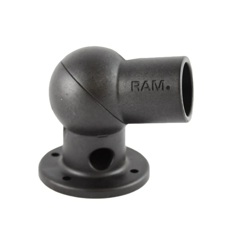 Composite screw base with tube holder - 45-90° adjustable