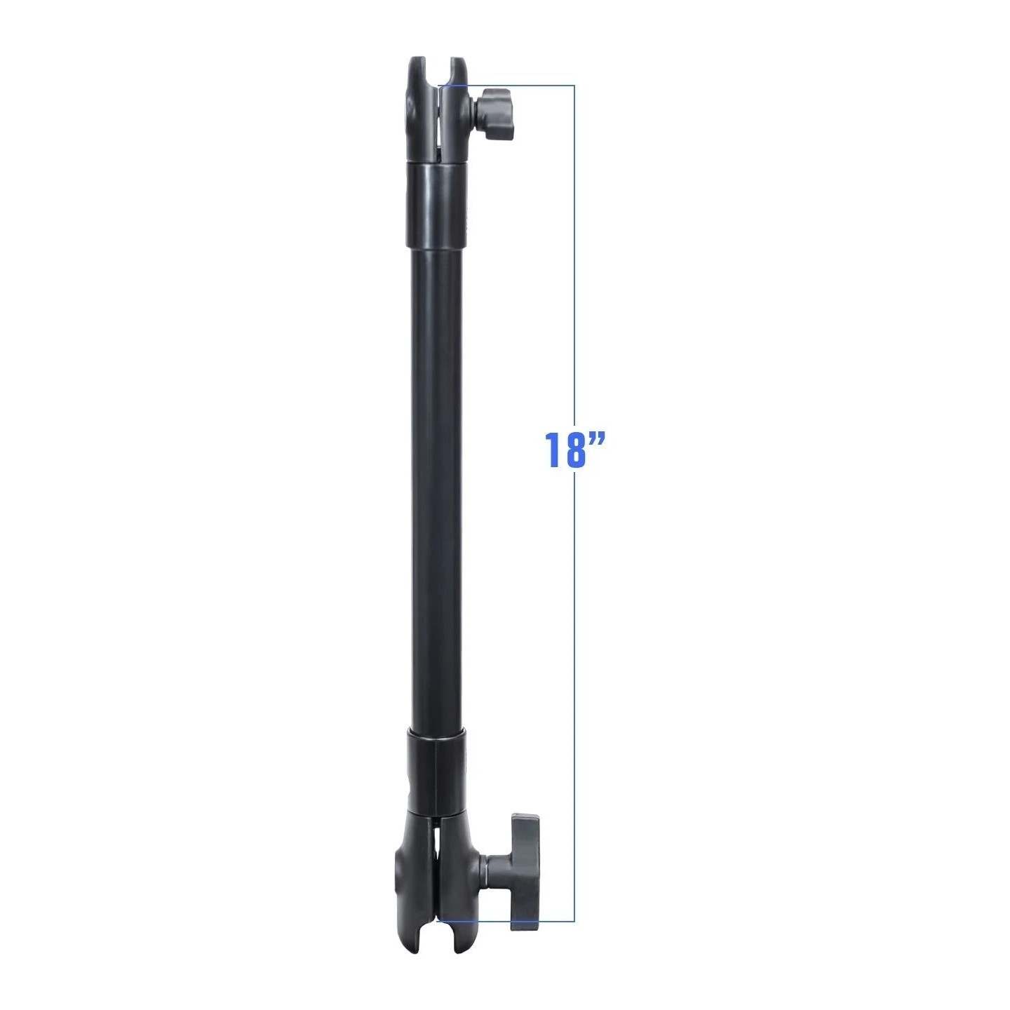 Verbundstoff-Verlängerungsarm mit B- u.  Aufnahme (1 u. 1,5 Zoll) - ca. 450 mm lang