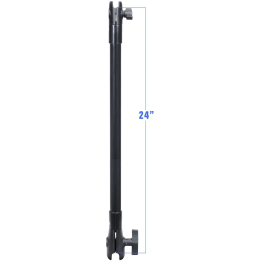 Verbundstoff-Verlängerungsarm mit B- u.  Aufnahme (1 u. 1,5 Zoll) - ca. 600 mm lang