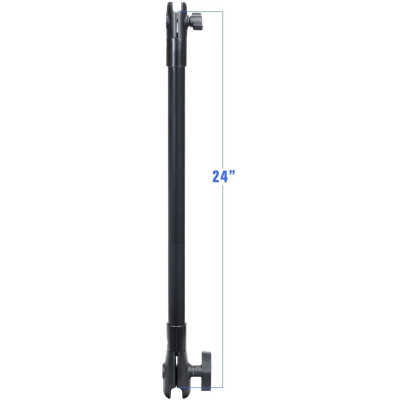 Verbundstoff-Verlängerungsarm mit B- u.  Aufnahme (1 u. 1,5 Zoll) - ca. 600 mm lang
