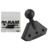 Composite mount for sun visor - with screw set