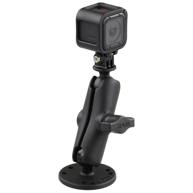 GoPro Aufbau-Kamerahalterung - mit runder Basisplatte (AMPS),  (1 Zoll)
