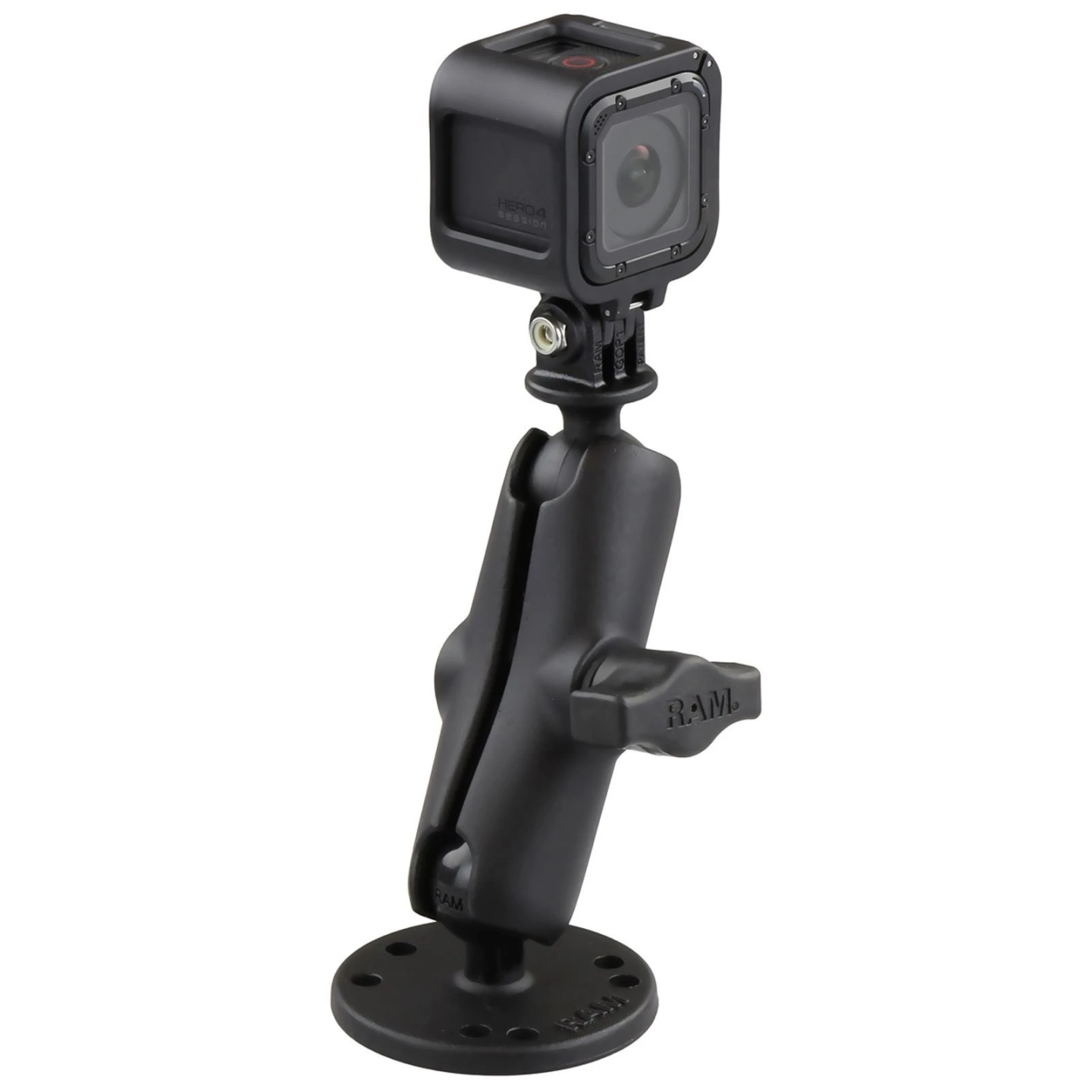 GoPro Aufbau-Kamerahalterung - mit runder Basisplatte (AMPS),  (1 Zoll)