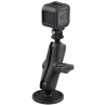GoPro surface-mounted camera mount - with round base plate (AMPS), (1 inch)