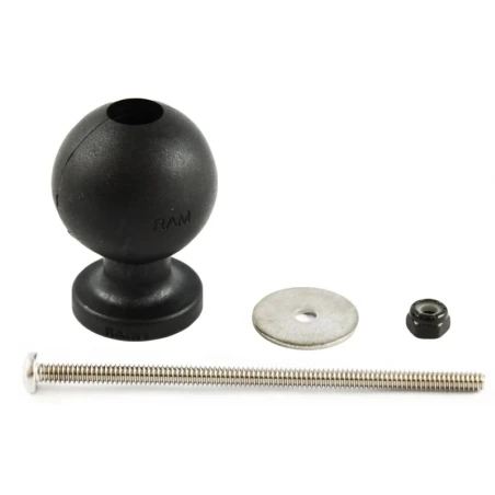 Composite base ball (5 spot rod) - Grub screw, washer, screw