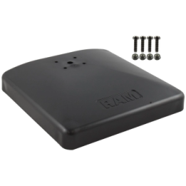 Verbundstoff-Standfuss - 228 x 228 mm, AMPS-Aufnahme, Schrauben-Set