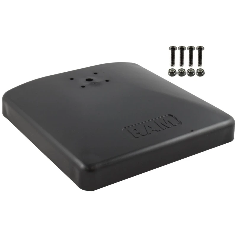 Verbundstoff-Standfuss - 228 x 228 mm, AMPS-Aufnahme, Schrauben-Set