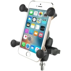 Universal X-Grip Halterung für Smartphones - Basiskugel mit 3/8-16 Zoll Gewindestift, kurzer Verbindungsarm (Verbundstoff)