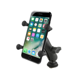Universal X-Grip-Set Smartphones für Tough-Track Schienen - Kugel mit T-Slot, mittlerer Verbindungsarm