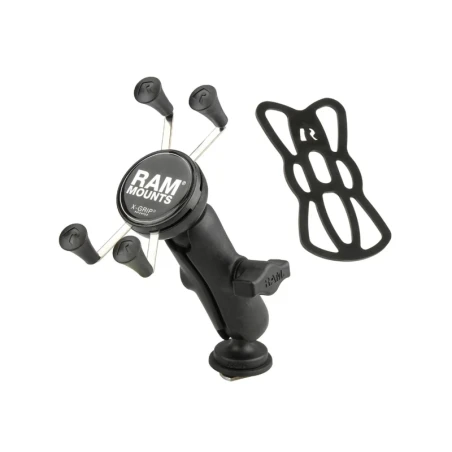 Universal X-Grip set smartphones for Tough-Track rails - ball with T-slot, centre connecting arm