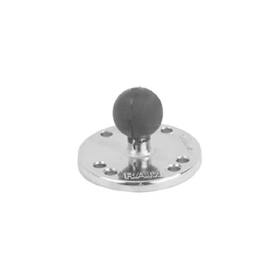 runde Chrom-Basisplatte (AMPS) - Grundplatten-Durchmesser 63,5 mm,  (1 Zoll)