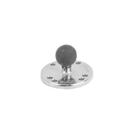 runde Chrom-Basisplatte (AMPS) - Grundplatten-Durchmesser 63,5 mm,  (1 Zoll)