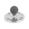 round chrome base plate (AMPS) - base plate diameter 63.5 mm, (1 inch)