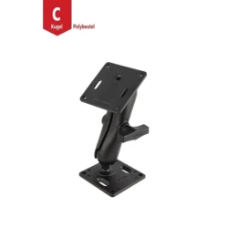 VESA mounting set - 2x VESA plate (75x75 mm hole pattern), centre connecting arm