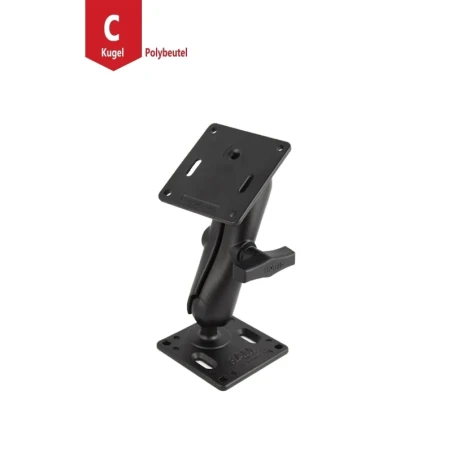 VESA mounting set - 2x VESA plate (75x75 mm hole pattern), centre connecting arm