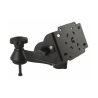 Swivel arm extension with Tilt-N-Turn connection (90° angle) - Various hole patterns