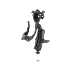 Fishing rod holder with adapter - centre connecting arm, ball adapter