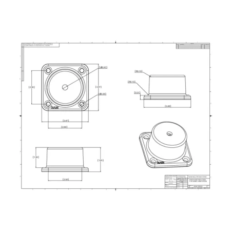 Swivel arm base - horizontal mounting