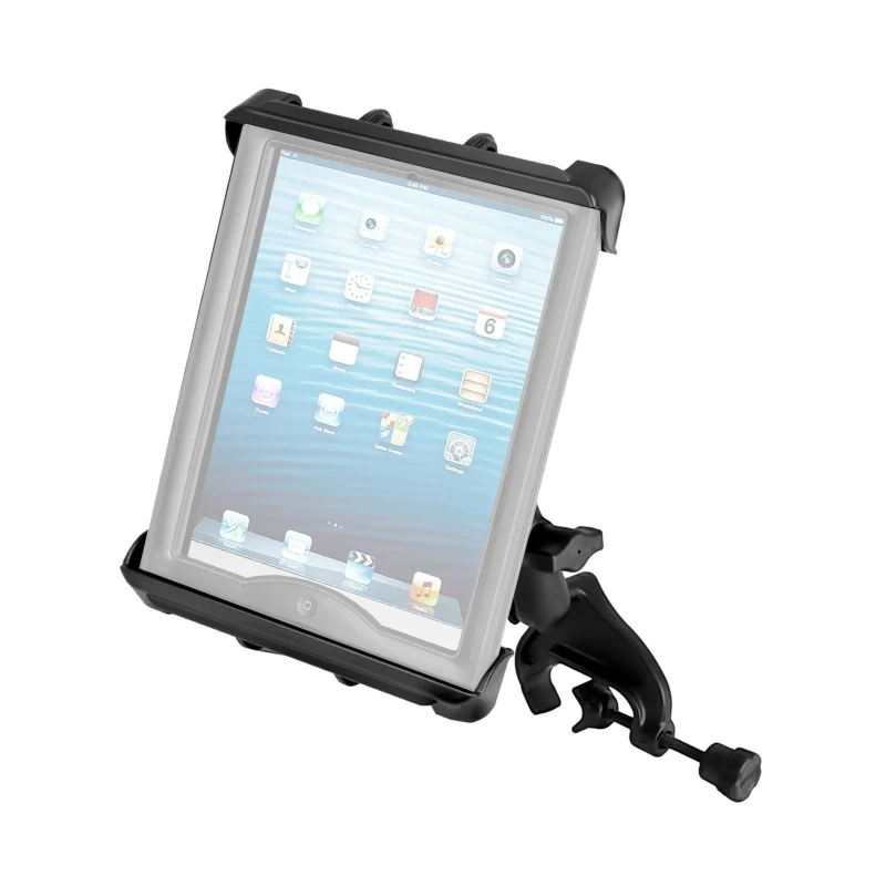 Luftfahrt-Tablethalterung 10 Zoll Tablets -  (1 Zoll), mit Steuerhornklammer, Tab-Tite Tablethalteschale