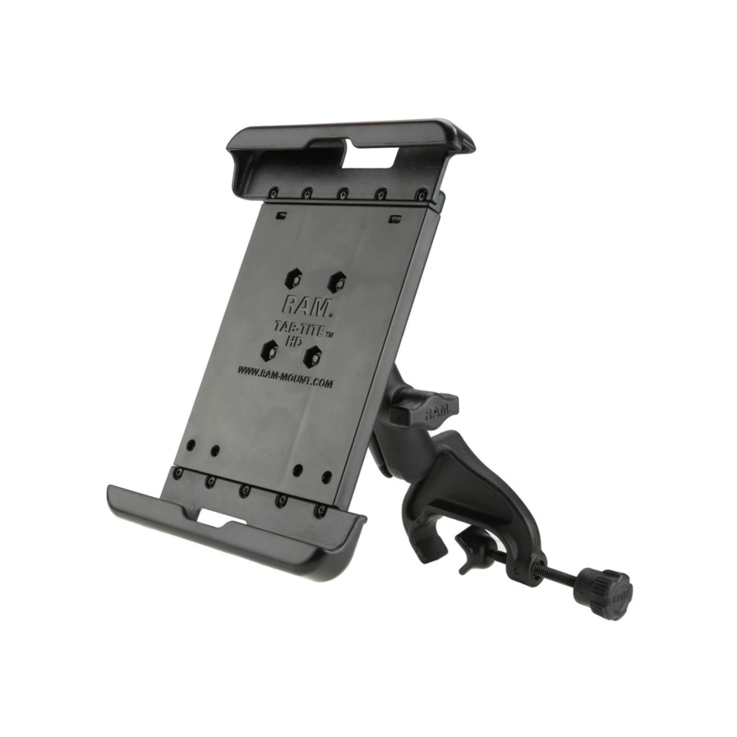 Luftfahrt-Tablethalterung 8 Zoll Tablets -  (1 Zoll), mittlerer Verbindungsarm, Steuerhornklammer