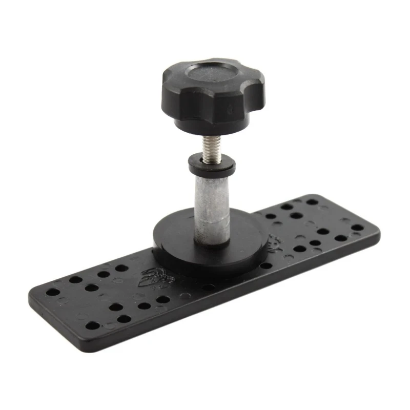 Universal plate (rectangular) - approx. 150 x 50 mm, various hole patterns, swivel arm connection